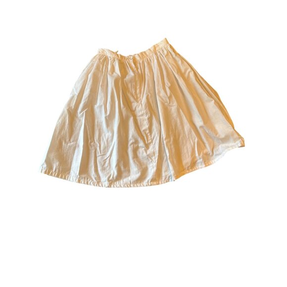 White Perks Girls Skirt Age 11/12 Cotton With Mesh Overlay Vintage 80s - Picture 6 of 6